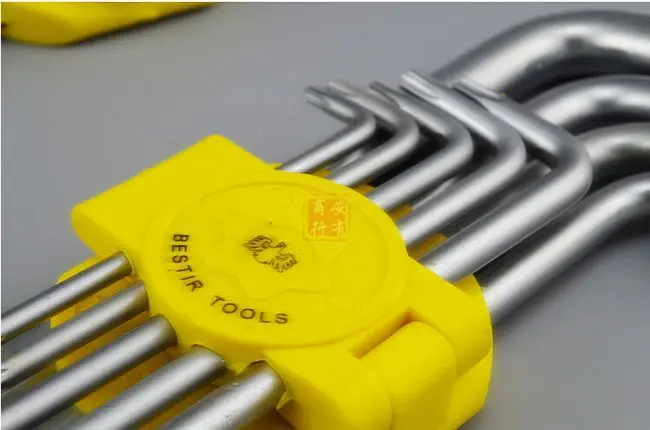 9 шт. Набор шестигранных ключей torx T15 T20 T25 T27 T30 T40 T45 T50 T55 № 94205 бесплатная доставка|hex