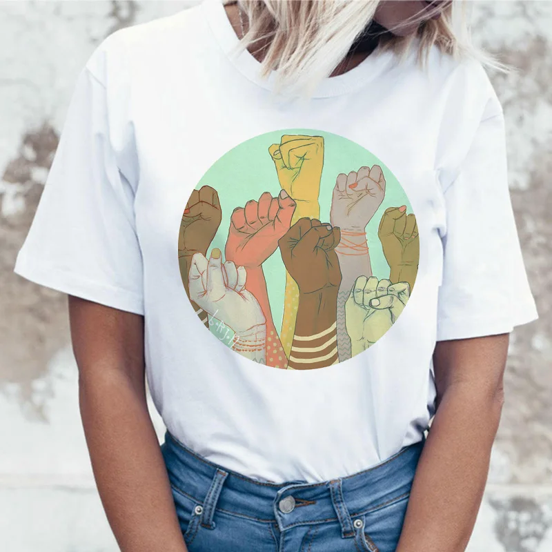 Feminist Girl power Tee Feminism Graphic Summer Feminism Футболка Топ Харадзюку Женская футболка Kawaii футболка женская с принтом