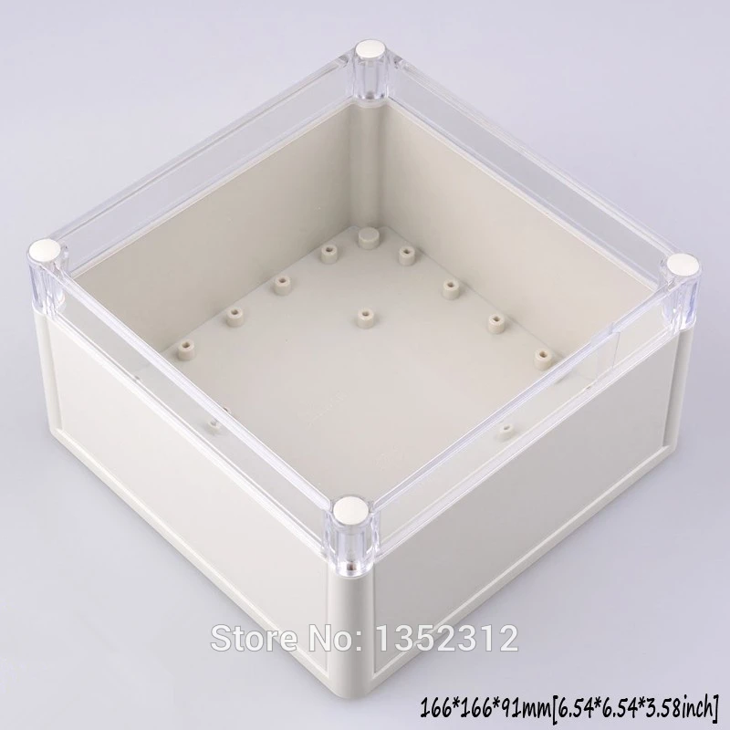 

One pcs 166*166*91mm ABS instrument plastic enclosure junction box plastic waterproof box ip68 project case distribution box