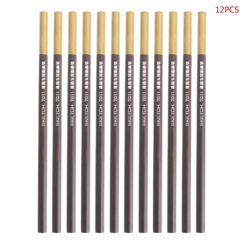 

12Pcs Charcoal Pencil Sketch Drawing For Artist Sketching Office School Supplies