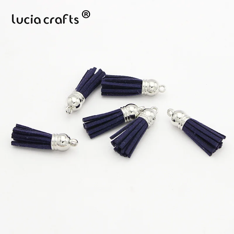 Lucia crafts 12 шт./24 шт. брелок с кисточкой ремешки для сотовых телефонов ручная работа