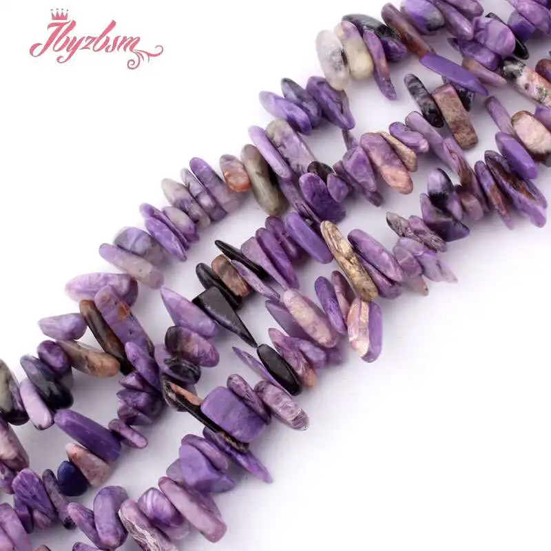 7-10x10-16mm Irregular Shape Purple Charoite Natural Stone Beads For DIY Necklace Bracelets Jewelry Making 15