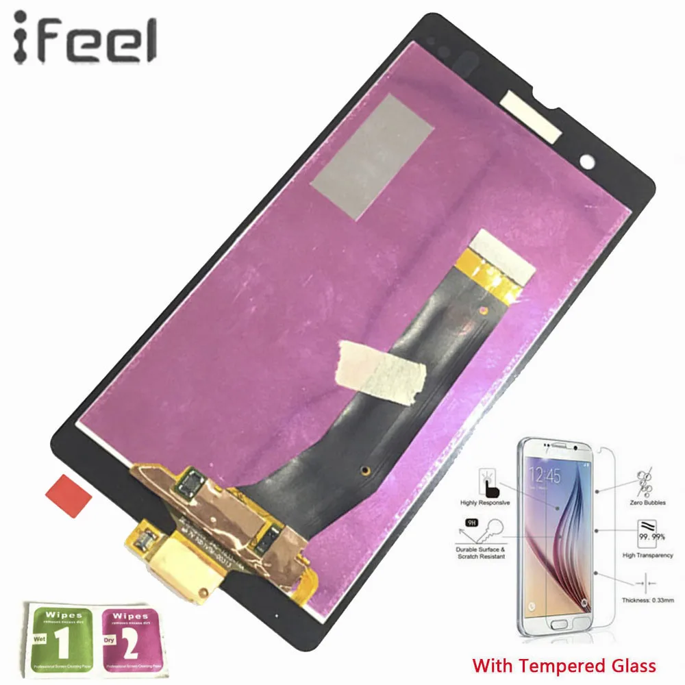 

IFEEL New 100% Tested LCD Display Touch Screen Digitizer For Sony Xperia Z L36H L36i C6606 C6603 C6602 C660X C6601 Replacement