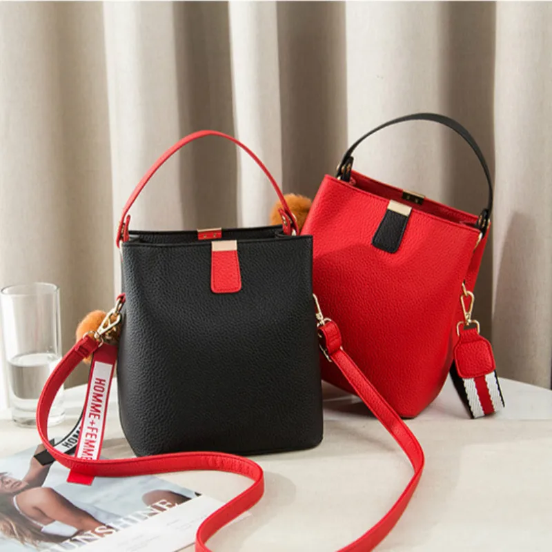 

Women's Fashion PU Leather Handbag Large Capacity Shoulder bag Ladies Casual Tote bags Girls Messenger Bag Factory Direct Sales
