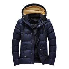 Высокое качество, парки, зимняя новая куртка, Мужская теплая Съемная шапка, пальто, модное повседневное Сгущение парки, пальто для мужчин для зимы 4XL