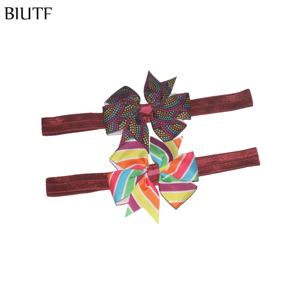 Ободок с бантом детский на Хэллоуин Рождество 28 цветов 3 шт./лот|headband kids|grosgrain ribbon