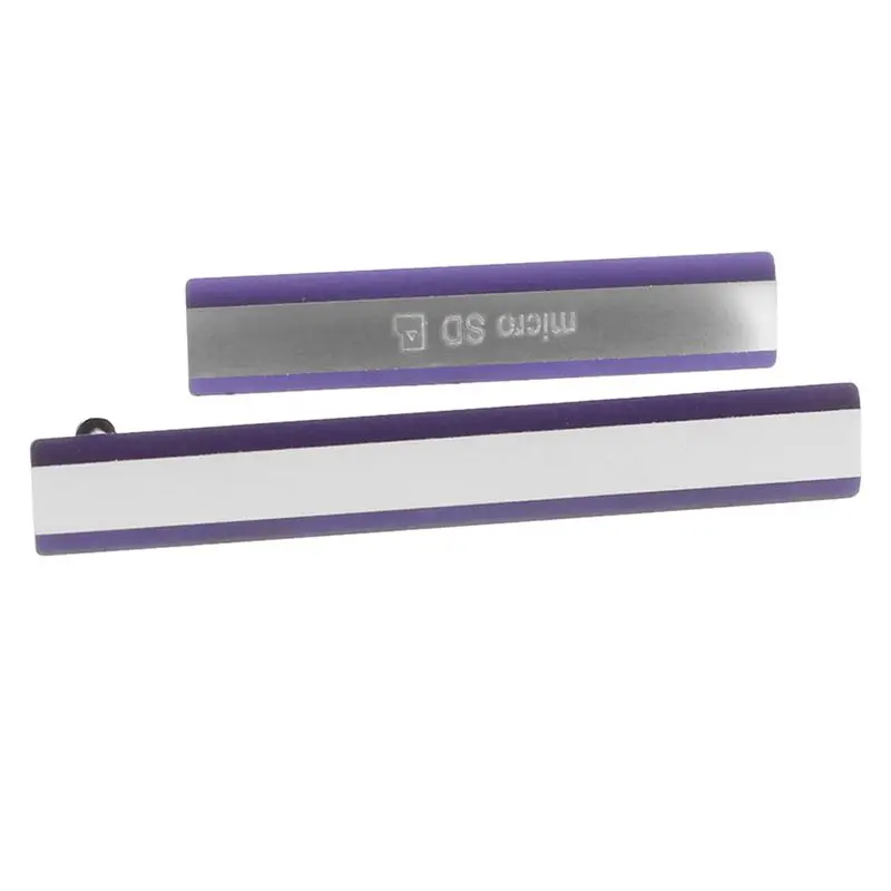 

For Sony D6502 D6503 Xperia Z2 Micro SD+USB Sim Card Slot Port Cover Cap Purple