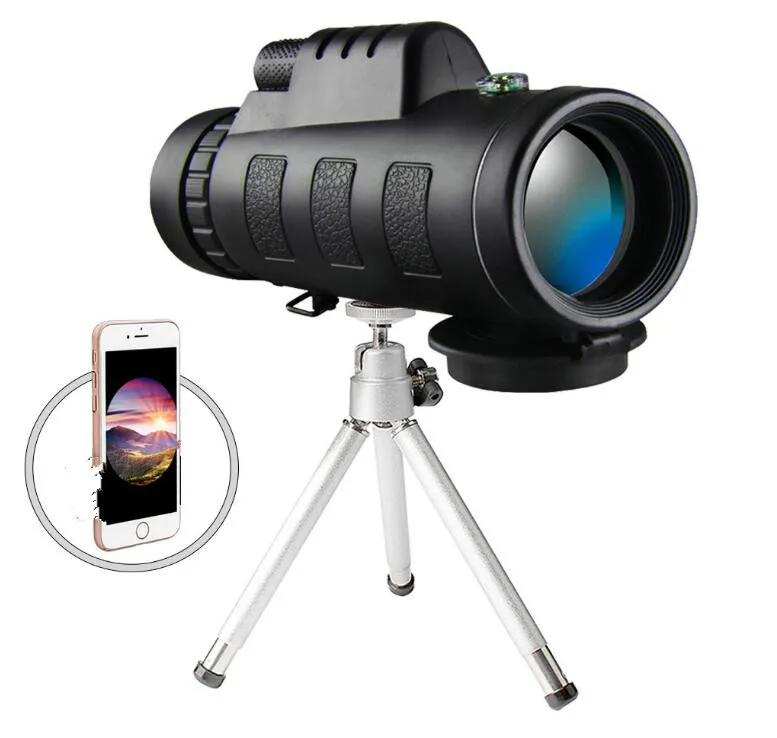 

40x 60mm Zoom Angled Spotting Scope Monocular Telescope with Tripod
