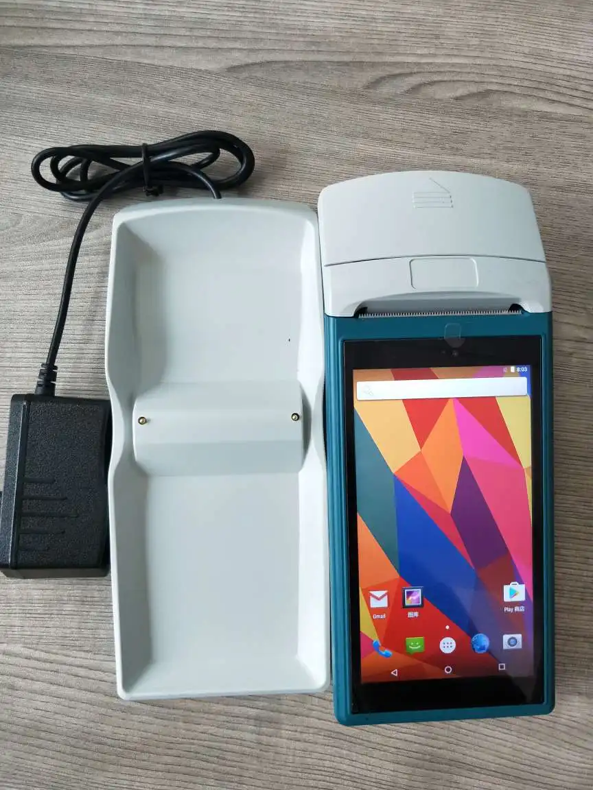 5.5 Inch Touch Screen Wireless Handheld Payment Android POS Terminal with Printer