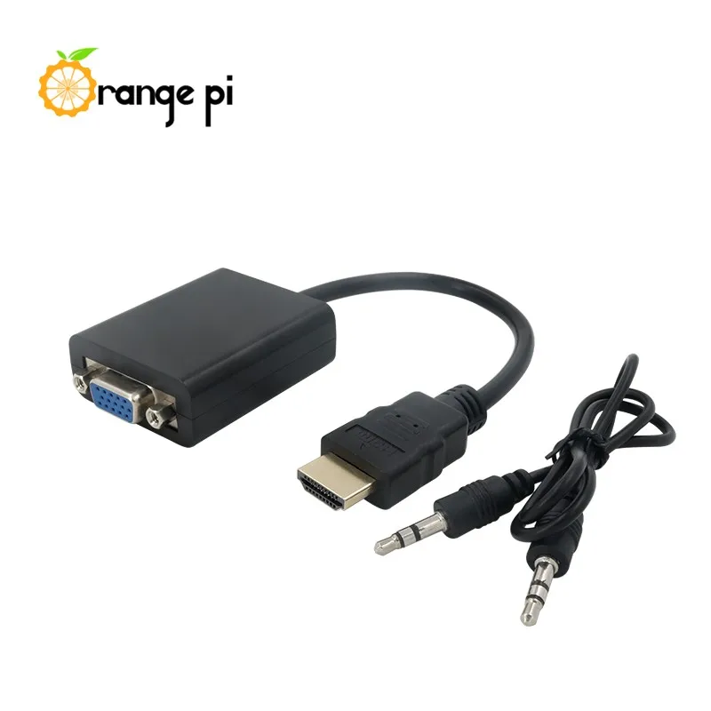 Новая модель HDMI к VGA кабель для Orange PI заводского качества, работа с монитором до 720P