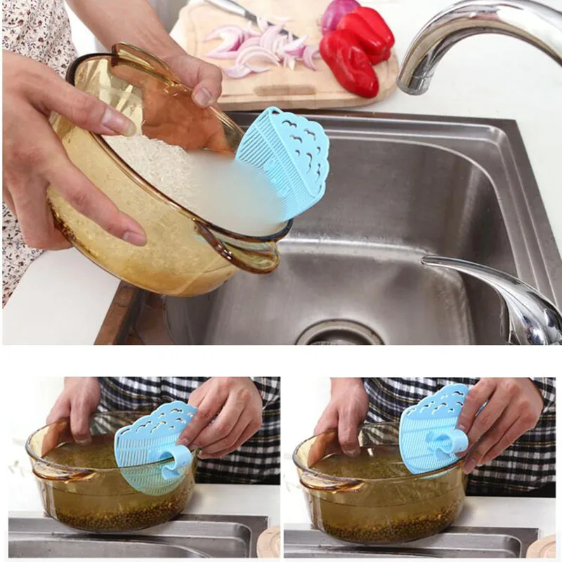 Keythemelife-1PC-Durable-Clean-Smile-Rice-Strainer-Sieve-Beans-Peas-Cleaning-Gadget-Strainer-for-Kitchen-Clips (1)