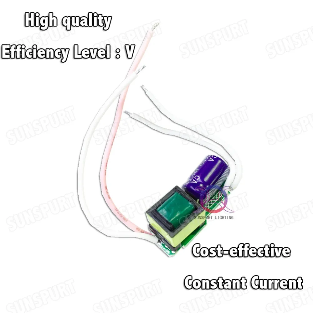 10 шт. изоляции 5 Вт AC85-277V светодиодный драйвер 3-10x0.5W 150mA DC9-34V светодиодный, блок питания постоянный ток для Свеча светильник