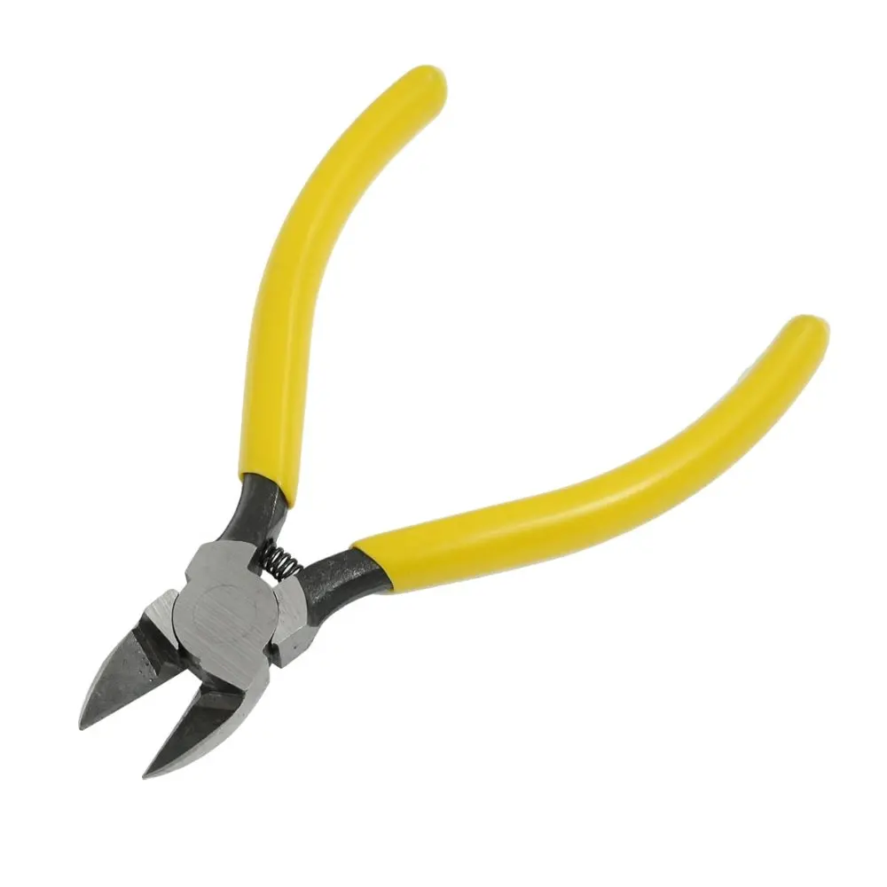 UXCELL Hot Sale Yellow Handle Diagonal Pliers Cutter Micro Nippers 5