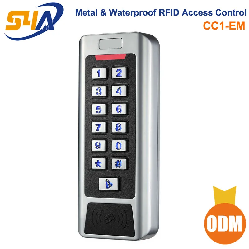 

metal rfid access control keypad support 2 relay interlocked and Anti-Passback for Two doors