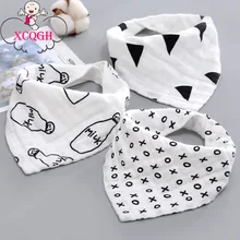 XCQGH детские нагрудники мальчик бандана для девушки вода поглощает нагрудник отрывистый ткань треугольник хлопок Детский шарф отрывистый аксессуары для кормления младенцев