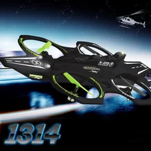 Открытый игрушки большой RC беспилотный летательный аппарат НЛО 1314 2.4 г 4CH 6 оси RC Quadcopter с свет пены epp rc самолет игрушка подарок для детей VS Q202