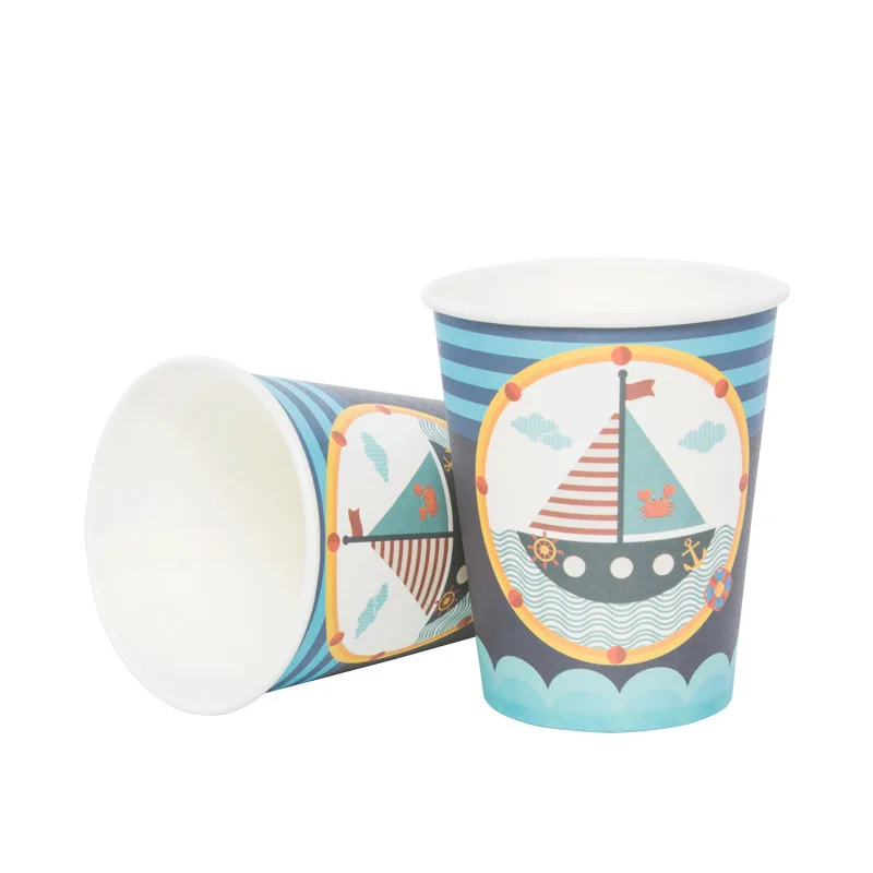 6pcs Nautical Theme Disposable Cups Tableware For Kids Birthday Party Decorations Marine Blue Boat Paper Cups Party Supplies
6pcs Nautical Theme Disposable Cups Tableware For Kids Birthday Party Decorations Marine Blue Boat Paper Cups Party Supplies