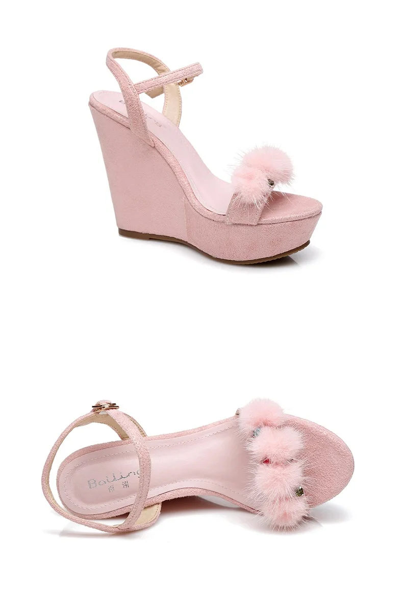 27_2019 Summer Fashion Womens Wedge Sandals Female Retro High Heeled Platform Rhinestone Shoes Online