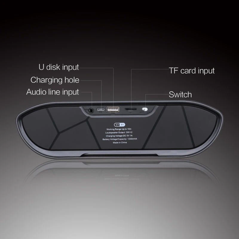 Мини Bluetooth динамик портативный беспроводной динамик звуковая система 3D стерео музыка объемный Поддержка Bluetooth TF AUX USB