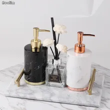 Нордическая керамическая портативная мраморная бутылка для лосьона, бутылка для дезинфицирующего средства для рук, диспенсер для мыла, гель для душа, бутылка для шампуня