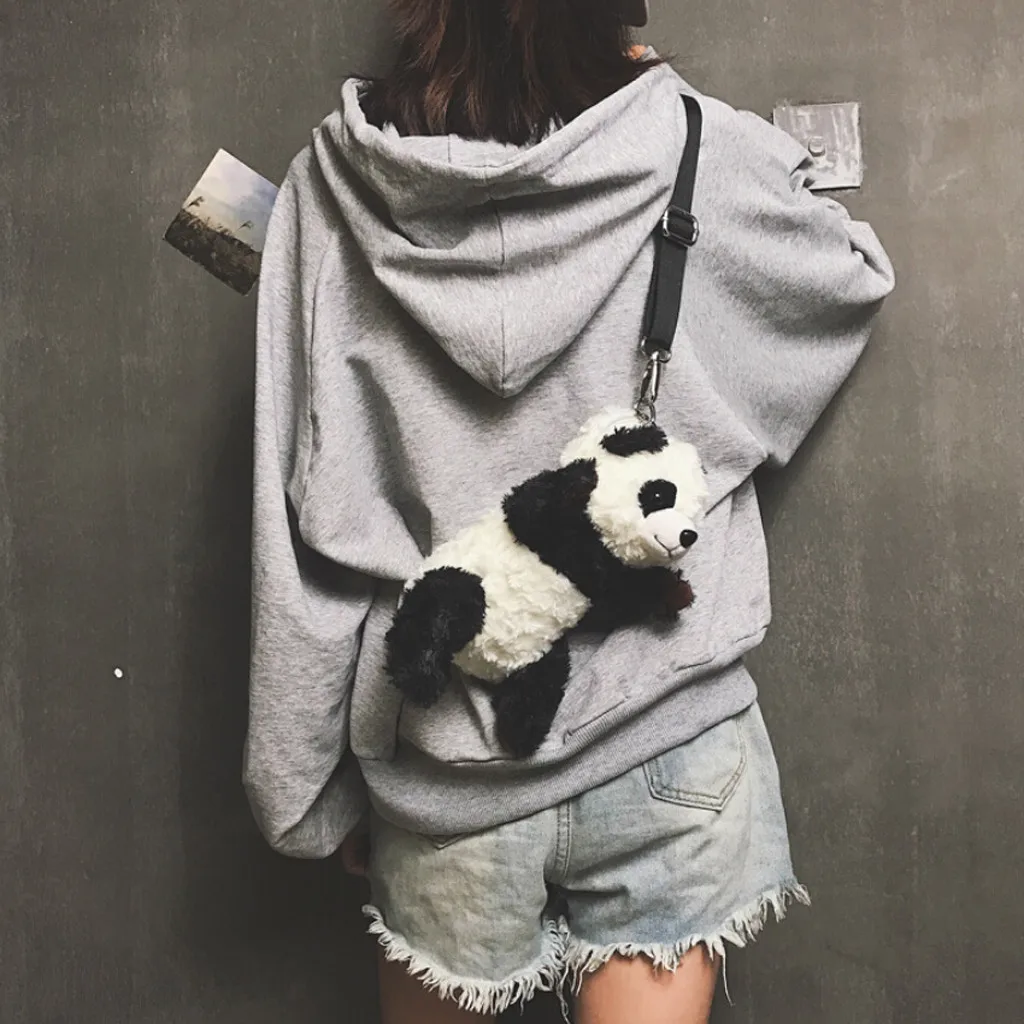Женская сумка-панда девушка Китай Милая панда плюшевые сумки через плечо странная сумка милые сумки на плечо женские Bolsos Mujer