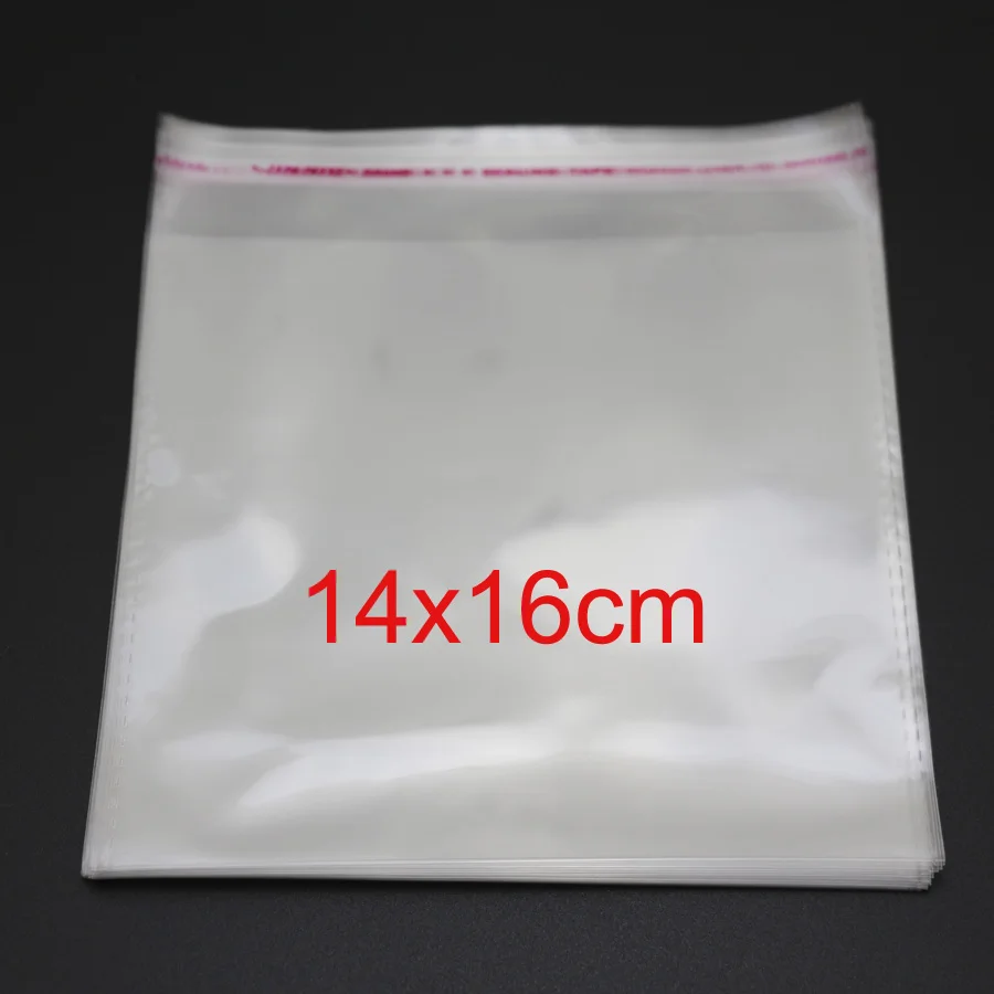 

New transparent opp plastic bag self-adhesive sealing pocket 14x16cm / 50pcs jewelry, candy, collectibles, gift storage bag