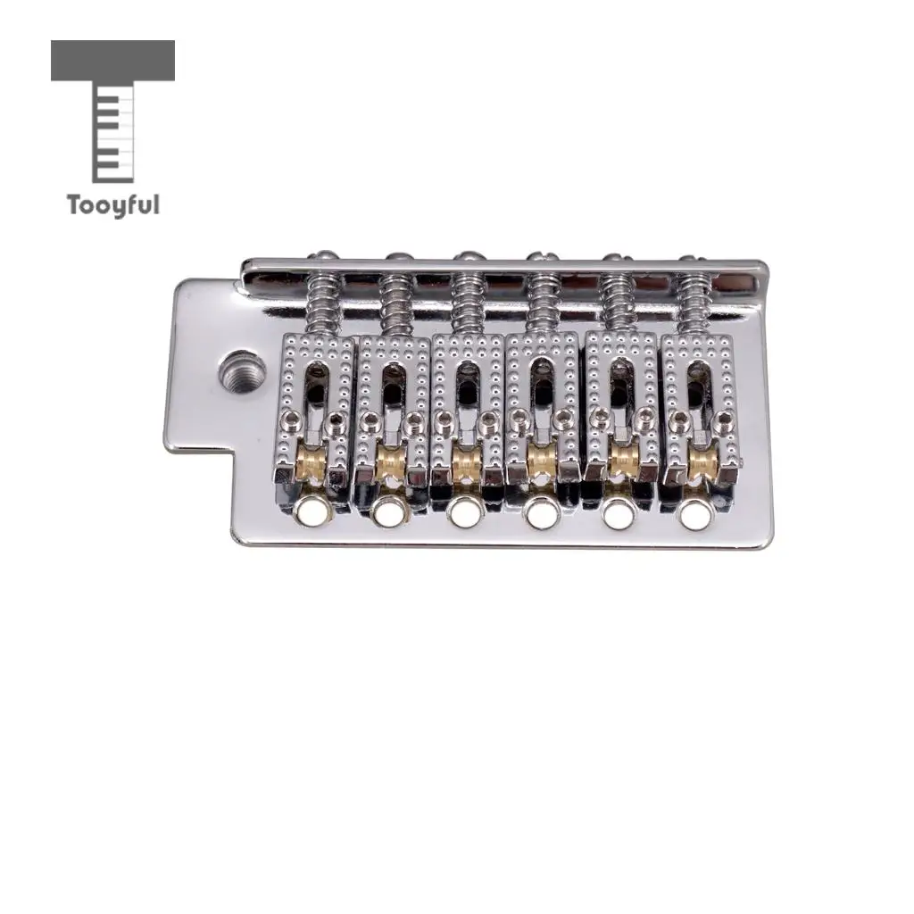 Tooyful 6 String Electric Guitar Roller Saddle Tremolo Bridge System with Whammy Bar for ST SQ