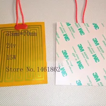 35 мм* 70 мм 24 в 15 Вт нагреватель PI пленка полиимидный нагреватель тепловой резиновый электрический прибор красоты промышленный нагреватель