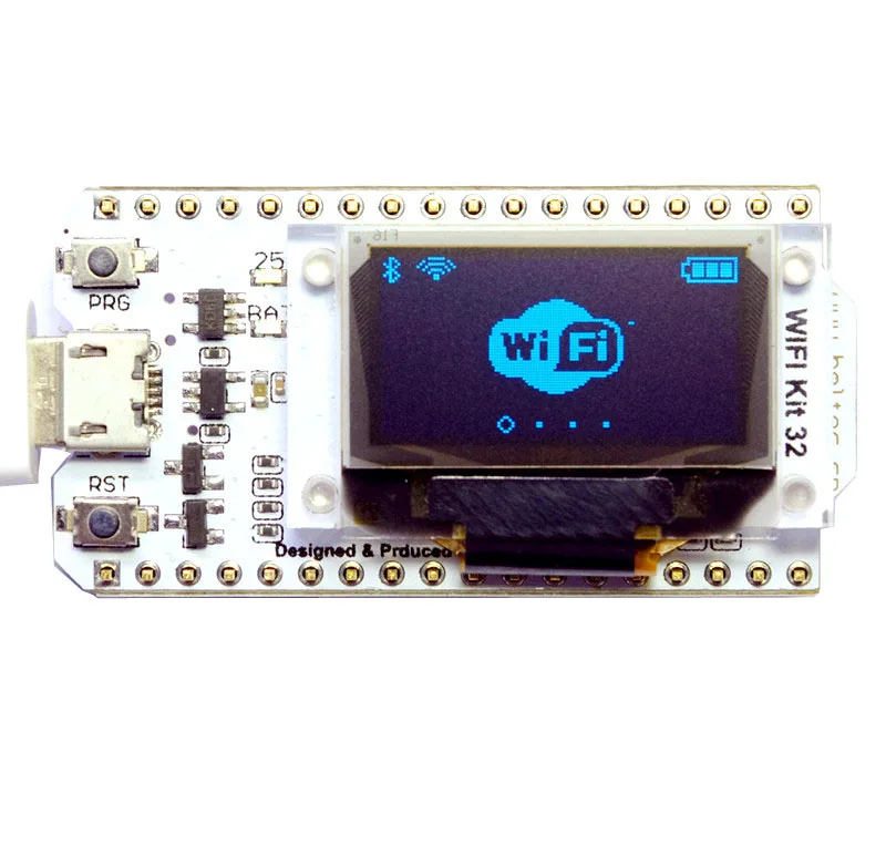 ESP32 Bluetooth wifi комплект OLED синий 0,96 дюймовый дисплей модуль CP2102 32M Flash 3,3 V-7 V интернет-макетная плата для