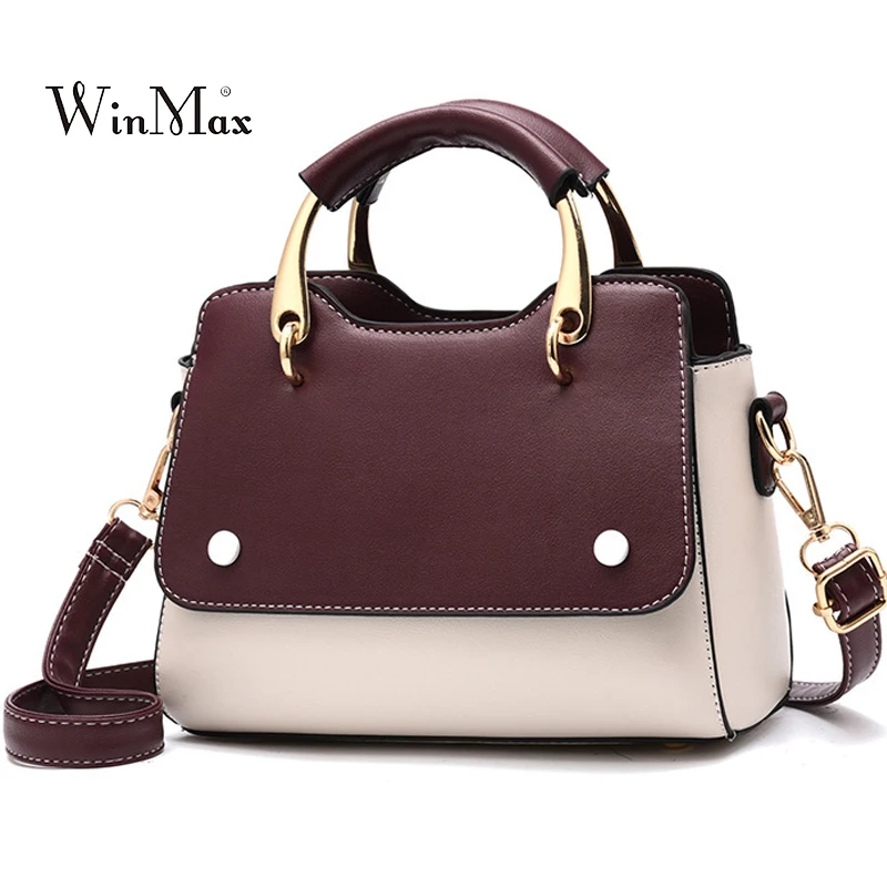 Buy Panelled Handbag Luxury Women Bags Leather
