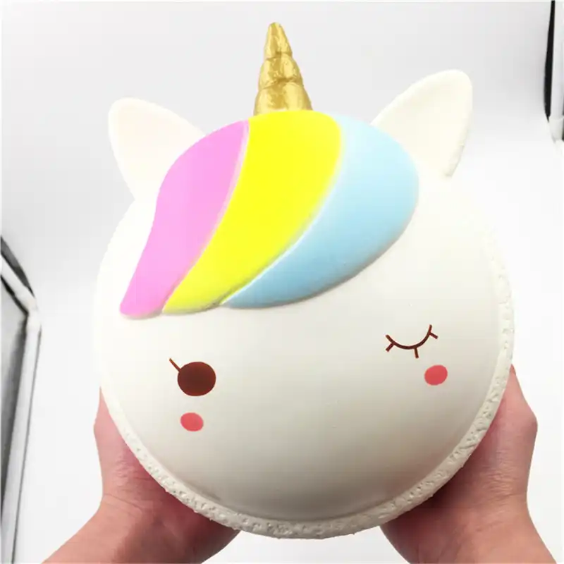 25 см Jumbo мягкое Единорог Макарон медленно расправляющиеся мягкие игрушки, торт крем Ароматизированная игрушка-антистресс домашний декор иг...