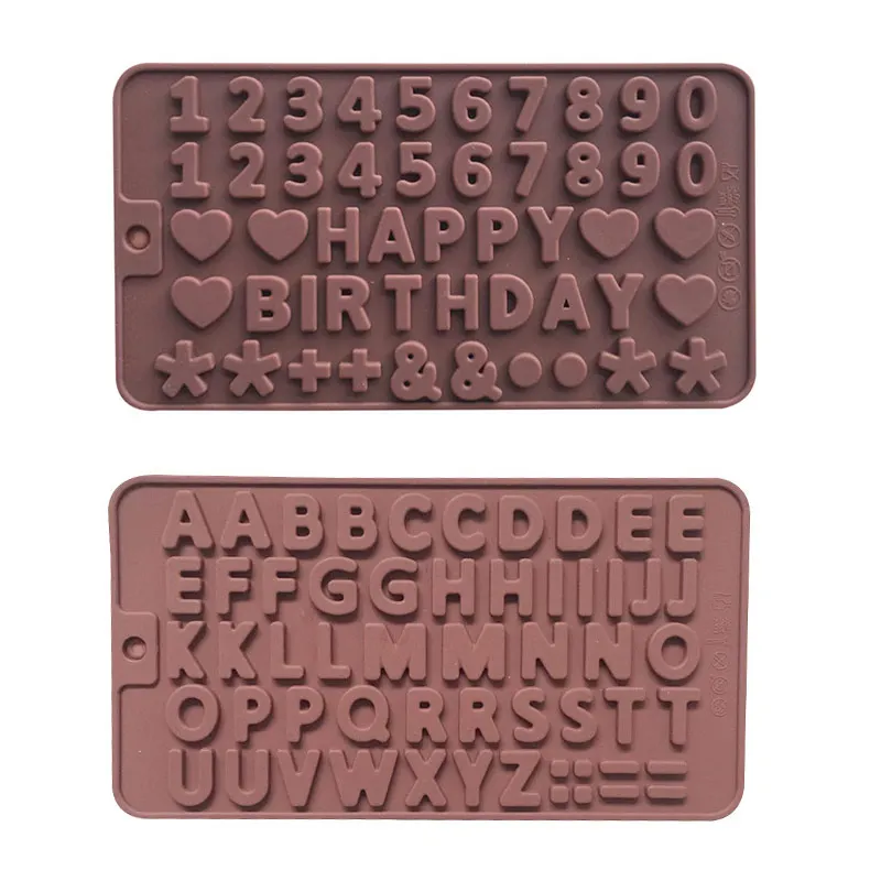 

Chocolate Mold Cookies Letter And Number Bakeware Tools Cake Decorating Tools Food Grade Hot Sale 1PC Fondant Mold Silicone