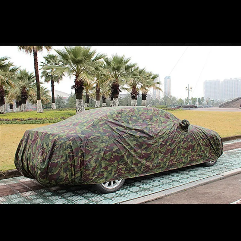

Folding Oxford Material Sun shade Waterproof Car Dustproof Cover Camouflage Portable Garage Dustproof Cover