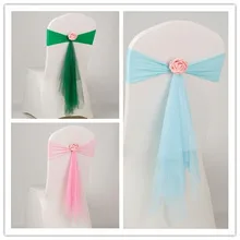 Стул пояса стул лук свадебный пояс Свадебные торжества банкетные украшения поставки 10 цветов 15 шт/партия