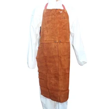 91 см Длина сварки Костюмы из коровьей кожи штаны сварщика 44-7136 Разделение кожа коровы сварочные фартуки