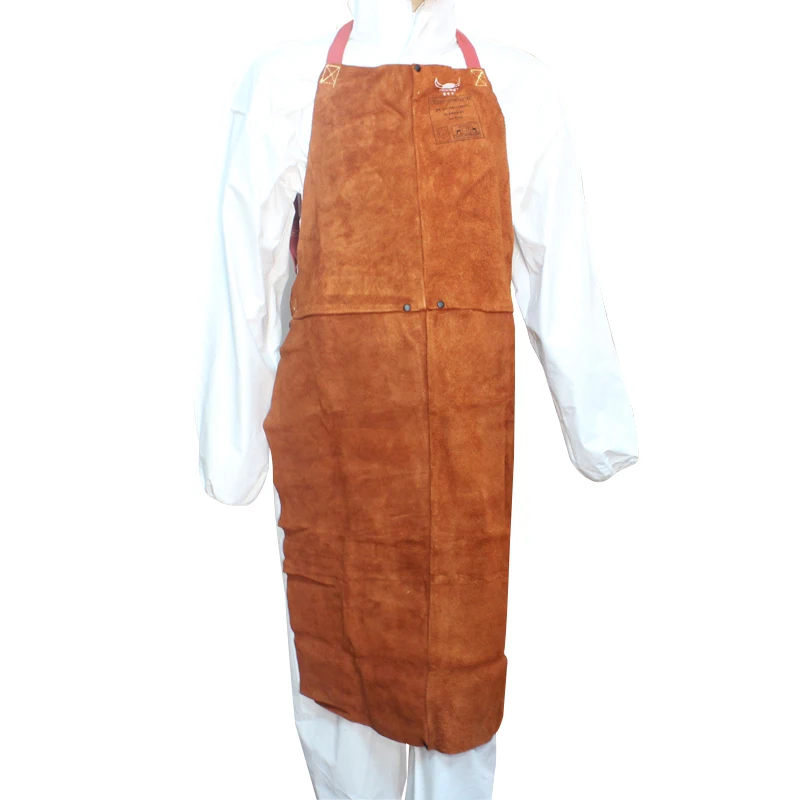 

Weldas 91 cm long welder aprons 44 - 7136 split cow leather welding aprons