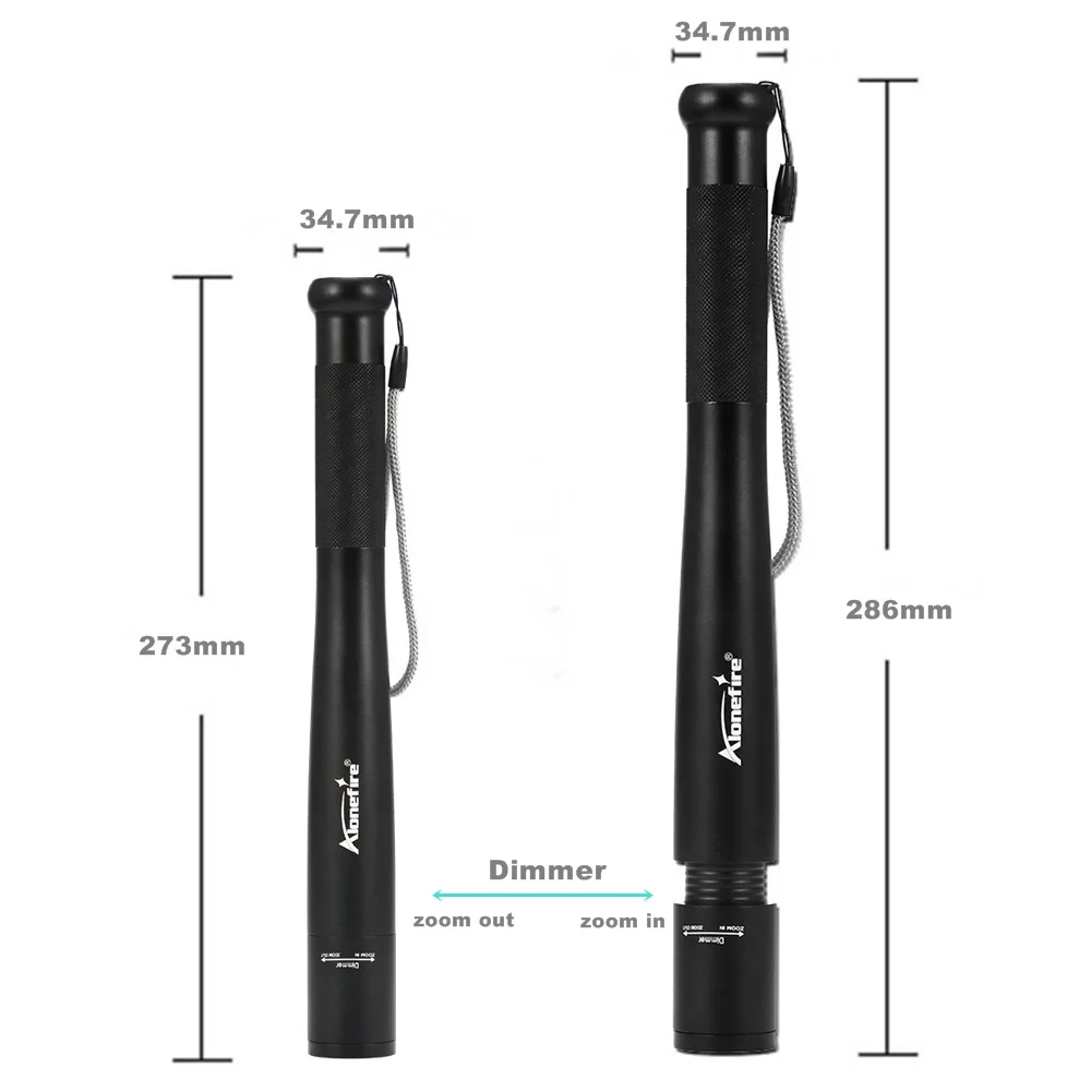 AloneFire X970 CREE T6 светодиодный фонарик тактический фонарь 18650 длинный свет