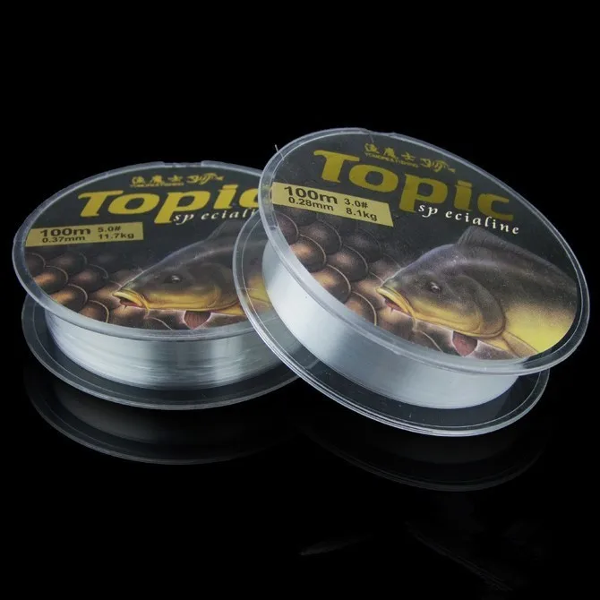 100m Fishing Line Super Strong 100% Japanese Nylon Transparent Fluorocarbon Fishing Lines Sea River Lake Fishing Accessories