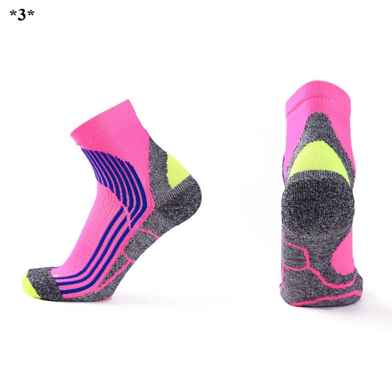 Мужские хлопковые спортивные носки, носки для бега, Спортивные Компрессионные носки для тренировок, велоспорта, баскетбола, calcetines ciclismo, спортивные носки для бега