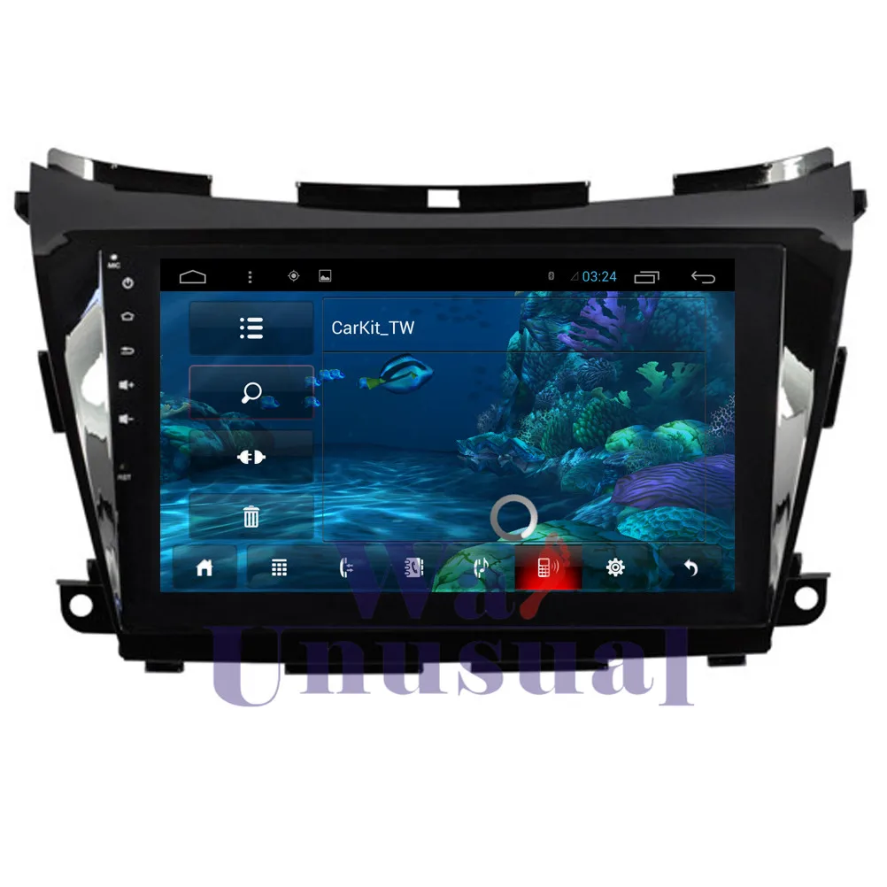 Best WANUSUAL 10.2 Inch Quad Core 16G Android 6.0 Car Multimedia Player for Nissan Murano 2015 with GPS BT WIFI Mirror Link 1024*600 4