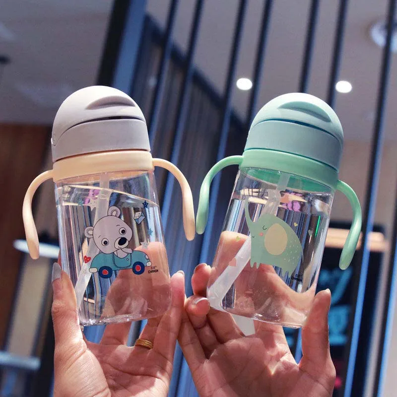 420 мл детские пластиковые бутылки для воды шейкер белка бутылки-Блендеры с соломинкой BPA бесплатно Портативный Спорт мои бутылки для воды