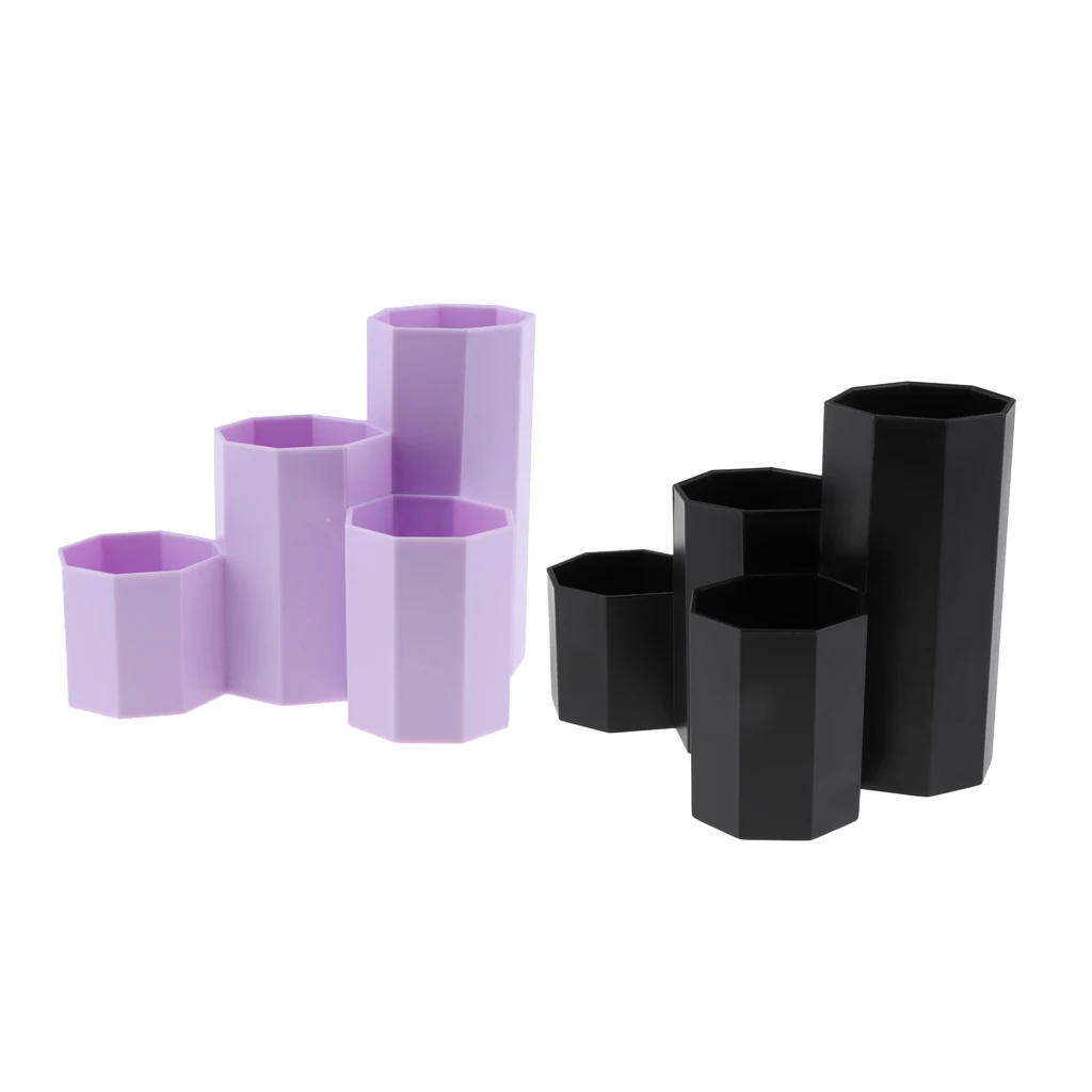 

Cosmetics Organizer 4 Cups for Vanity Cabinet-Perfect Storage for Makeup Brushes Makeup Pencil Pens and Beauty Products