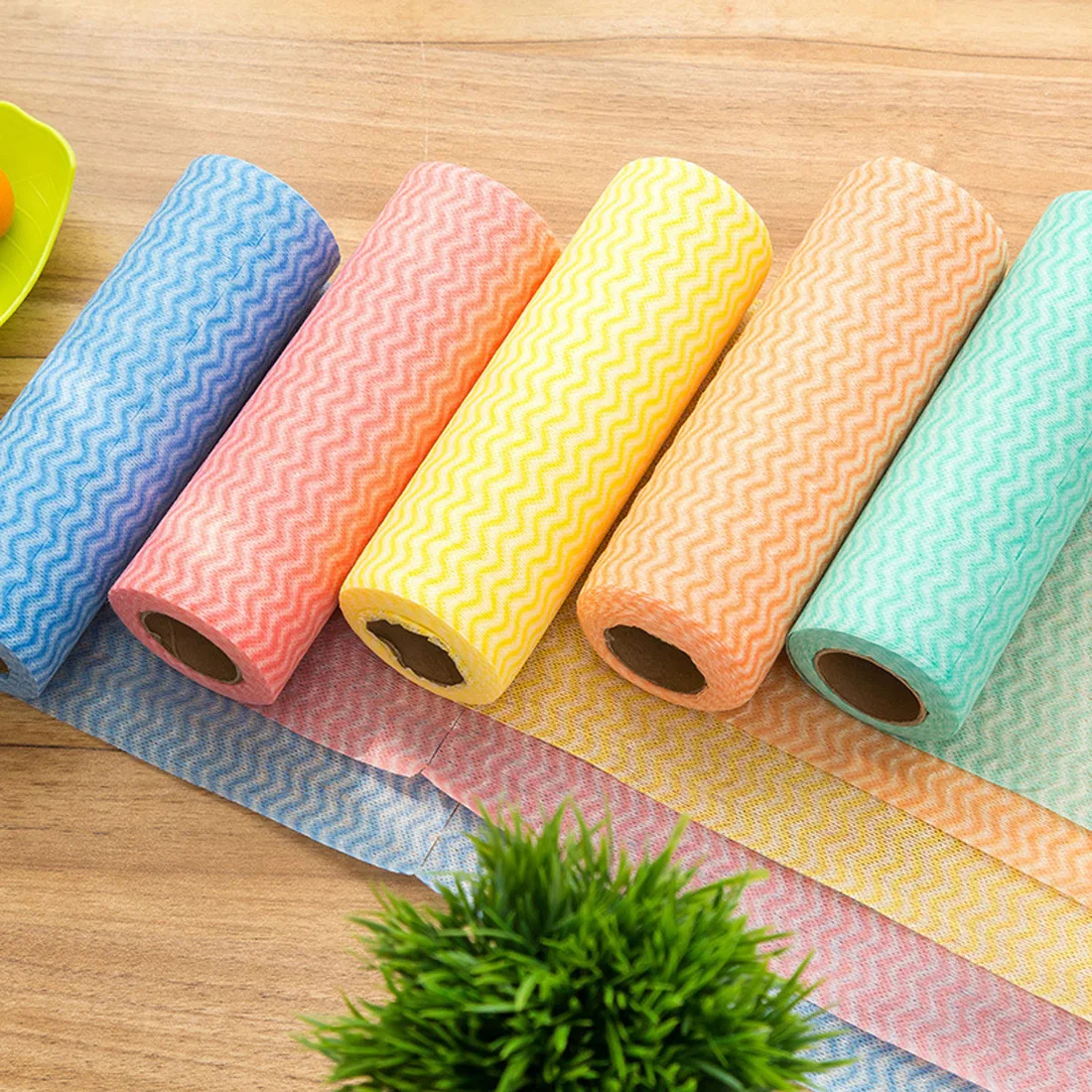 

25pcs/roll Dish cloth Disposable Dry wet Multi-functional non-woven fabrics Kitchen Cleaning Cloth household Wash Towel