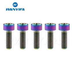 Wanyifa 5 шт. M4x10mm M4x12mm DIN912 Винт С Титановым болтом для велосипедного тормоза