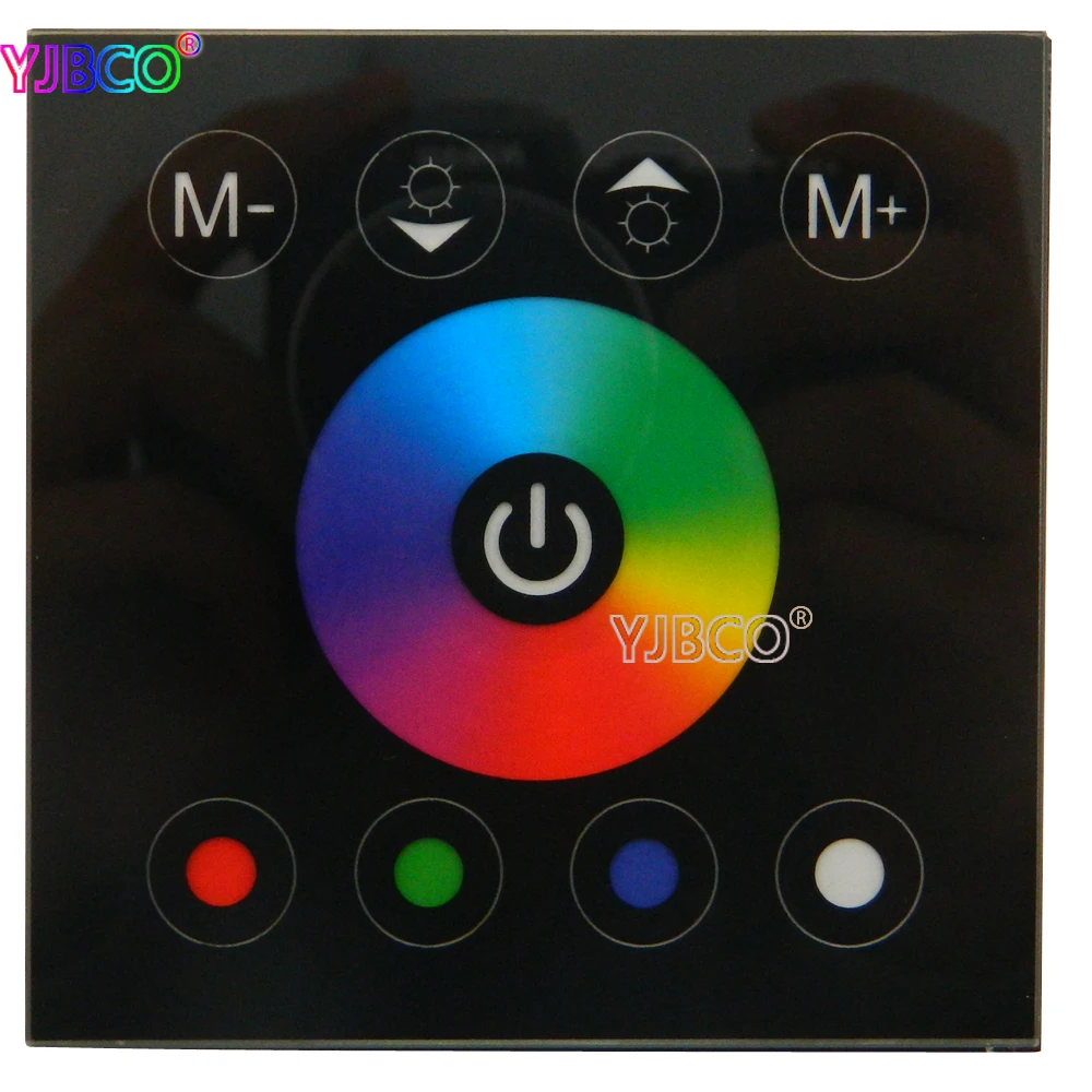 

DC12-24V RGBW LED Controller Touch Panel Wall Mounted Color Changable Switch For LED Strip Light Home lamp Lighting
