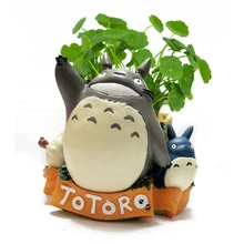 Creative Resin Planter Flowerpot Kawaii cartoon Garden Succulent Plants Bonsai Desk Flower Pot 17x17x15CM