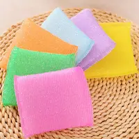 Kitchen nonstick oil scouring pad oil cleaning cloth washing cloth to wash cloth towel brush bowl cloth sponge 4 pcs 2