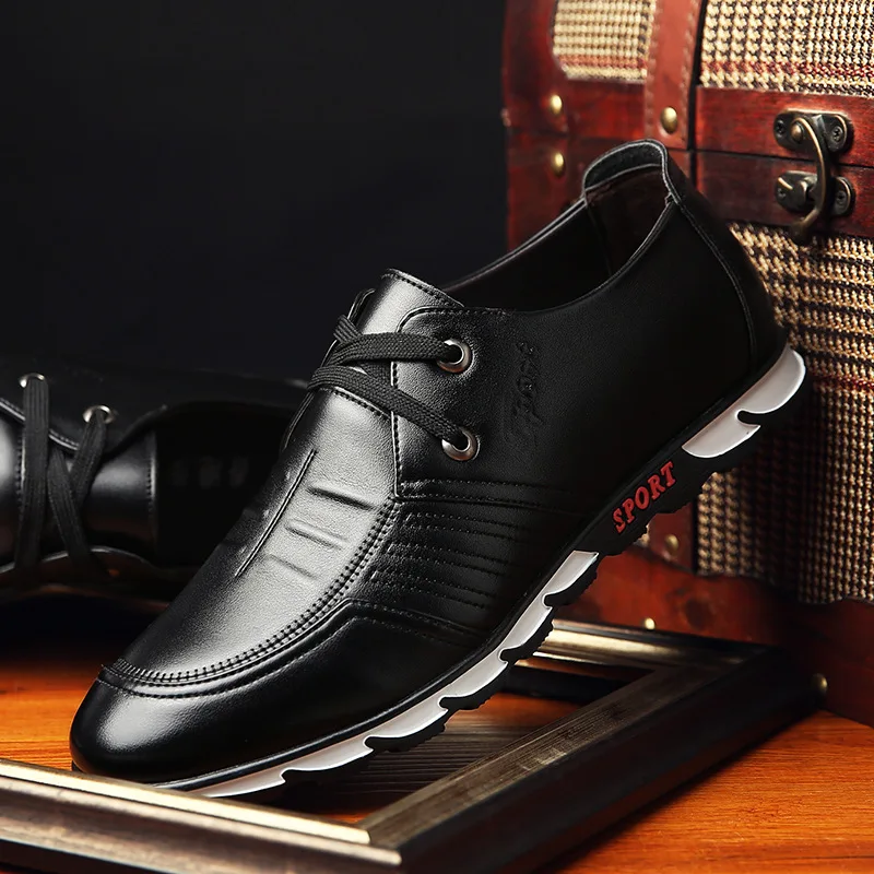 

2019 Fashion Men British Shoes Men's Carved Low-help Black Brown Soft Brogue Shoes Business Casual Flat Footwear Zapatos Hombre