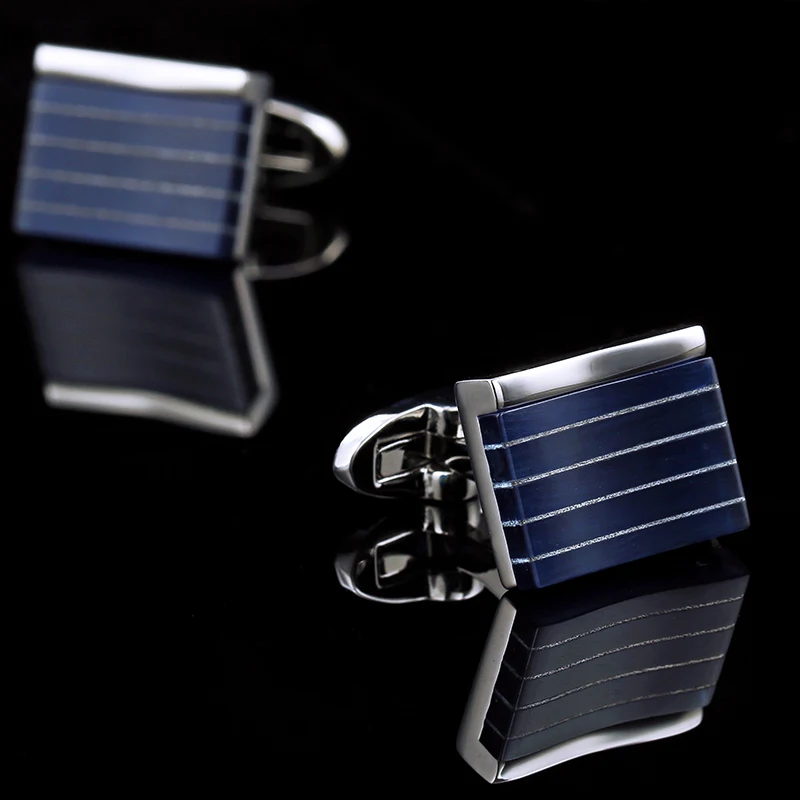 Cena KFLK biżuteria spinki do mankietów dla mężczyzn projektant marki mankiety linki modne guziki niebieski wysokiej jakości luksusowy ślub bezpłatna wysyłka