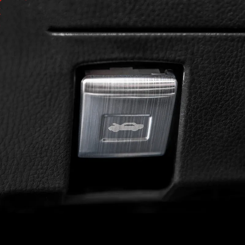 Нержавеющая сталь крюк переключатель кнопка Крышка для Toyota Highlander AA134 - Название цвета: Drawing Silver